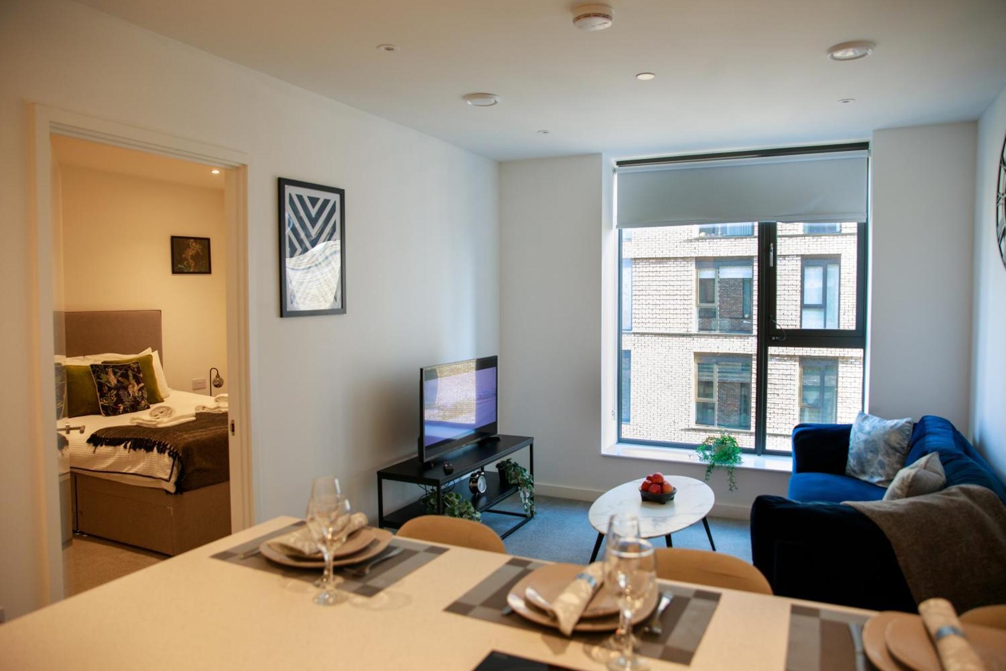 Trafford Suite Modern 1 Bed With Cinema Room Manchester Exterior photo